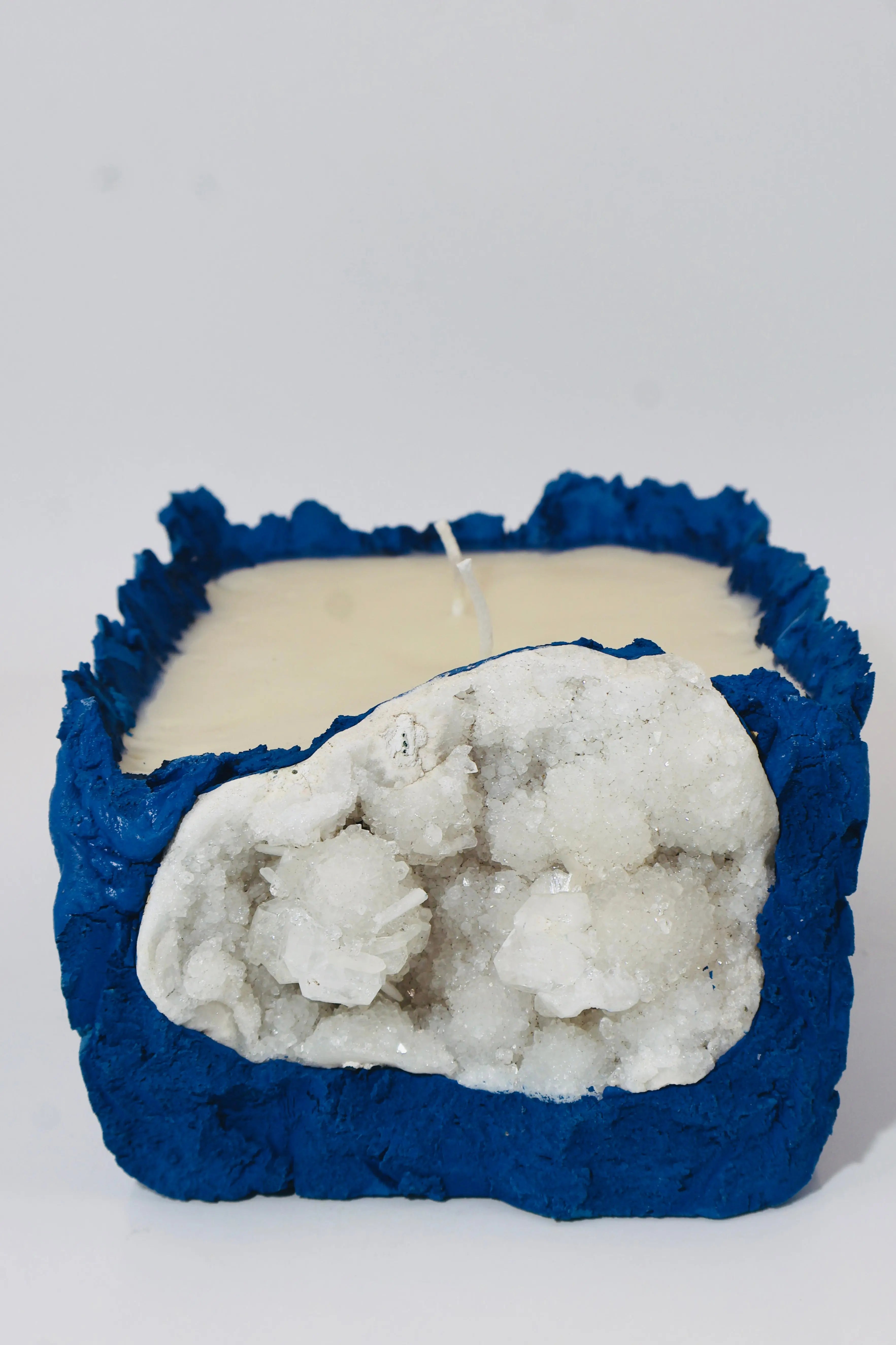 Apophyllite blue CANDLE BY JAYA VIG